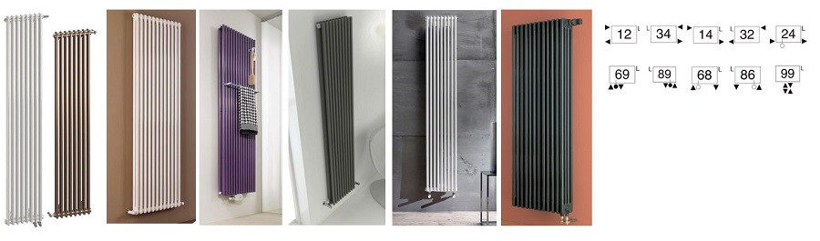 Варіанти підключень трубчастих радіаторів