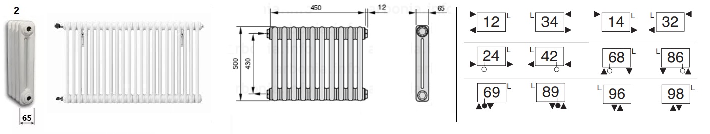 Arbonia 2-хтрубна