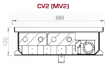 Чертеж конвектора Carrera SV2/CV2