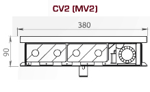 Чертеж конвектора Carrera SV2/CV2