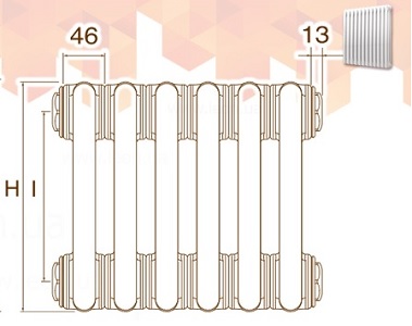 Схема радіаторів Делонги