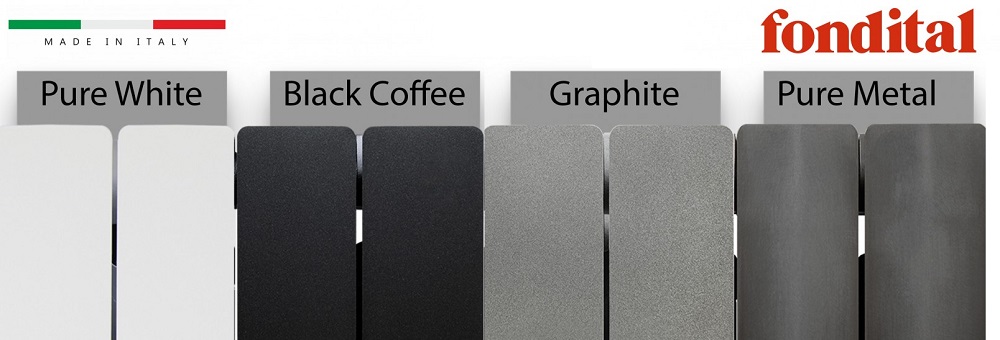 Варианты цветов радиатора Fondital BLITZ