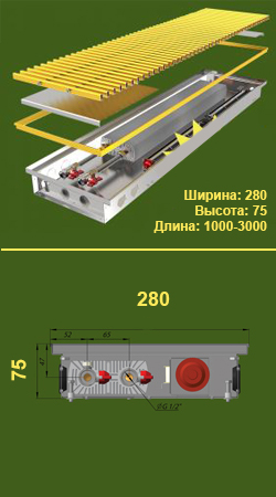 Конвектор КПТ 280