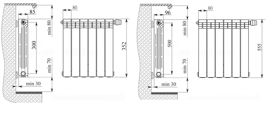 Подключение радиатора Мирадо