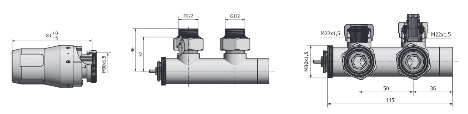 Розміри комплекта Heat Base Duo-Plex Black