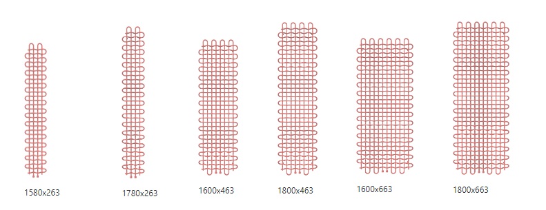 Розміри радіатора Terma PLC V