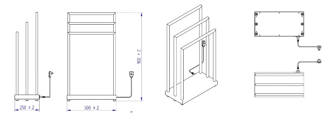 Размеры и технические характеристики Mobilo Electro 2