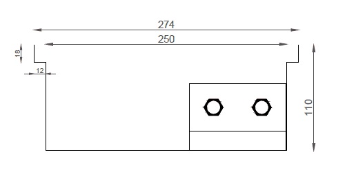 Verano VK15 (Ширина 280 мм. Глубина 110 мм)