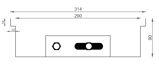 Verano VK15 (Ширина 320 мм. Глубина 90 мм)