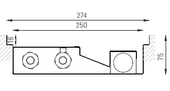 Verano VKN5 (Ширина 280. Глубина 75)