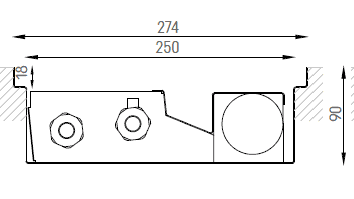 Verano VKN5 (Ширина 280. Глубина 90)