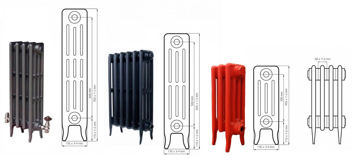 Чугунный радиатор Classik M