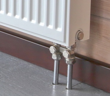 Прямое подключение стального радиатора