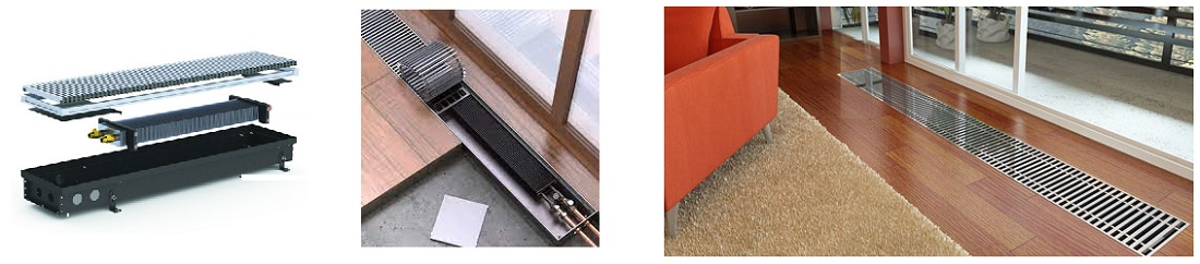 Внутрипольный конвектор без вентилятора