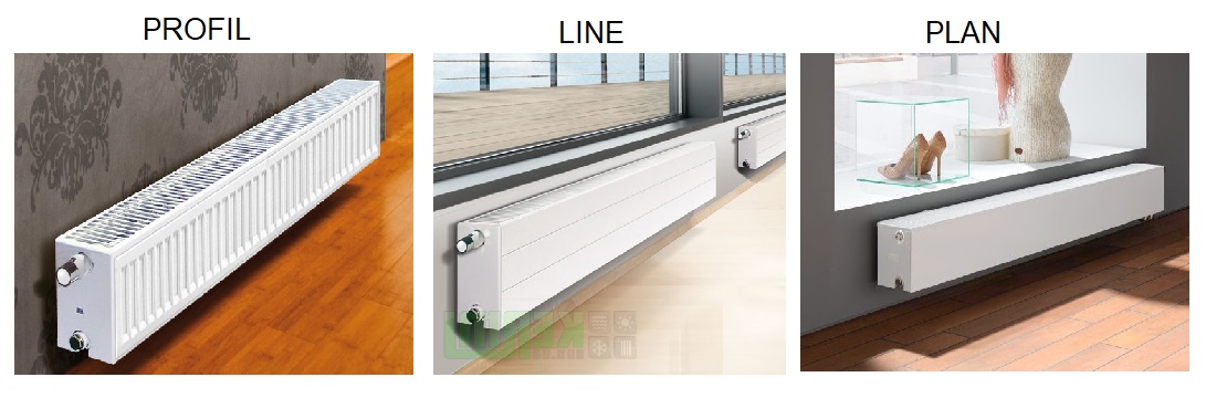 Види/моделі сталевих панельних радіаторів