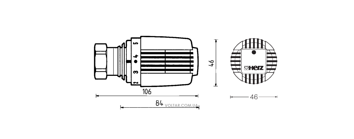 Термоголовка Herz Klassik D