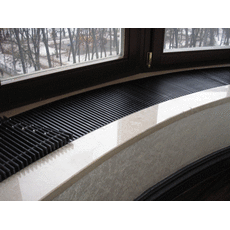 Радиусные внутрипольные конвекторы