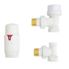 Комплект термостатичний кутовий білий Warm Well