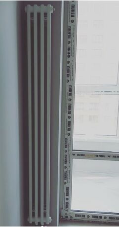 Вертикальный 2-хтрубный радиатор Purmo Delta Laserline