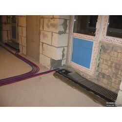 Монтаж внутрипольного конвектора