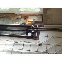 Монтаж внутрипольного конвектора