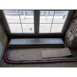 Монтаж внутрипольного конвектора