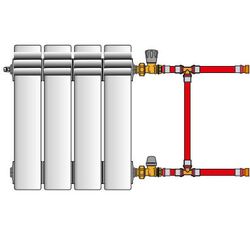 Боковое подключение радиатора
