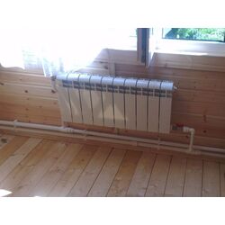 Боковое подключение радиатора