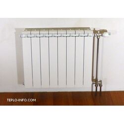 Нижнее подключение радиатора