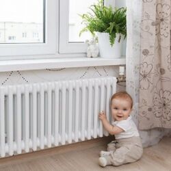 Трубчатый радиатор. 2-хтрубный, высота 400. Белый