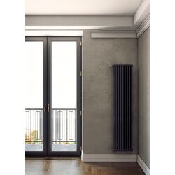 Внутрипольный конвектор + вертикальный радиатор