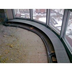 Радиусные внутрипольные конвекторы