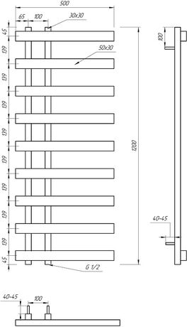 Genesis Aqua Split, чертеж 1200
