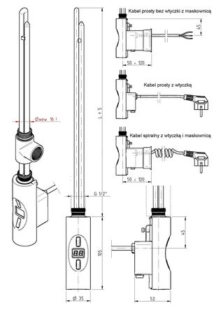 ТЕН для рушникосушарки Heatpol H+E