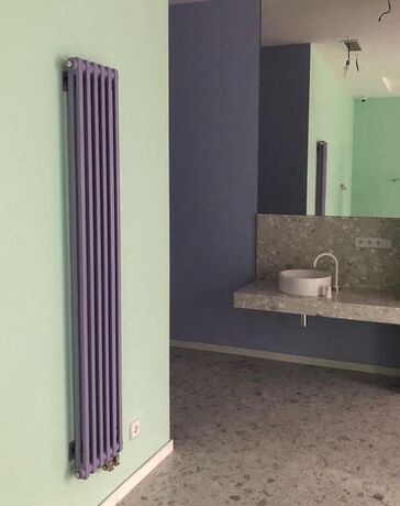 Вертикальный 2-хтрубный радиатор Purmo Delta Laserline