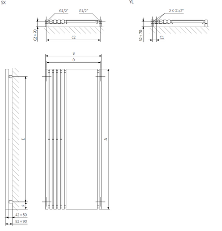 Terma Triga Mirror, чертеж