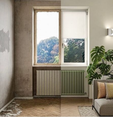 Горизонтальный дизайнерский радиатор Irsap Tesi 2