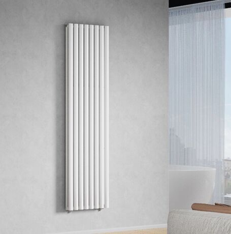 Вертикальний радіатор Ellipse 2-хтрубний, білий
