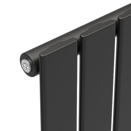 Вертикальний радіатор Largo 1-трубний, чорний
