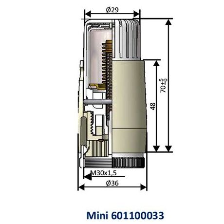 Термоголовка Schlosser Mini размеры