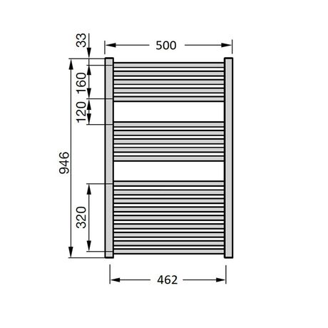 Zehnder Klaro Black чертеж