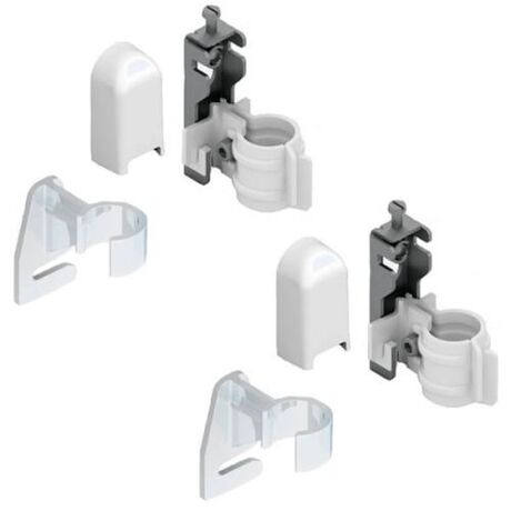 Универсальный комплект креплений GBT для трубчатых радиаторов, белые 60201002