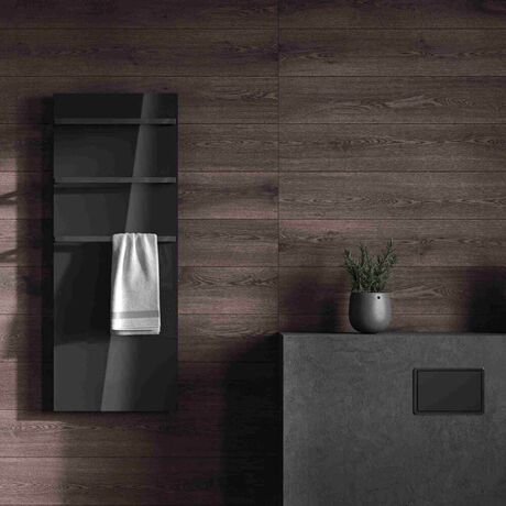 Скляна рушникосушка Hybro ONYX S 3M (BS)