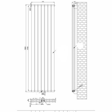 Дизайнерський радіатор ARTTIDESIGN Livorno II сірийДизайнерський радіатор ARTTIDESIGN Livorno II сірий
