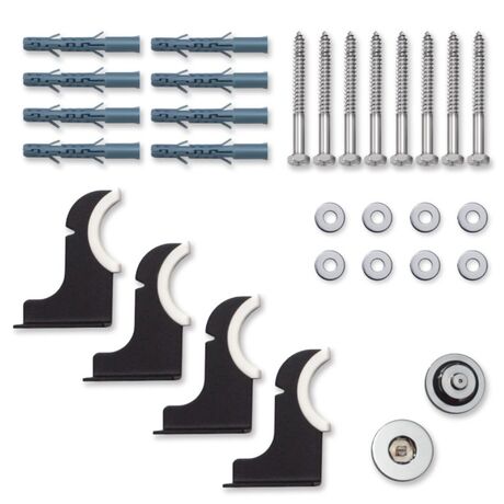 Вертикальний радіатор Largo 2-хтрубний, чорнийВертикальний радіатор Largo 2-хтрубний, чорний