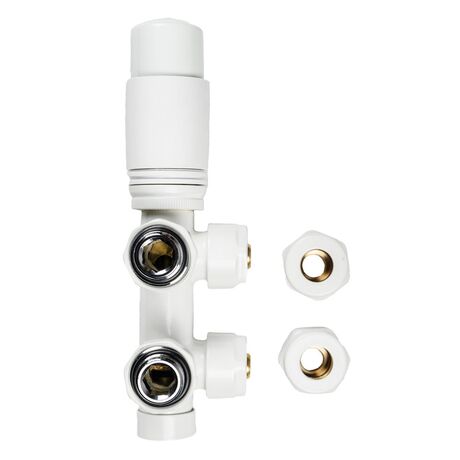 Термостатичний комплект типу DUOPLEX білий Warm Well