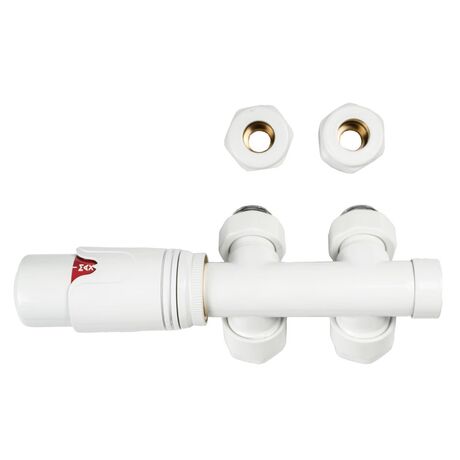 Термостатичний комплект типу DUOPLEX білий Warm Well