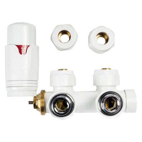 Термостатичний комплект типу DUOPLEX білий Warm Well