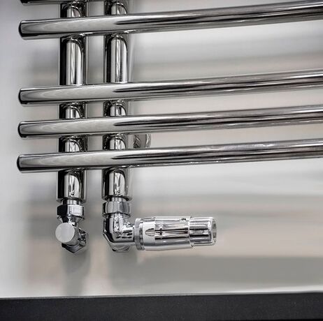 Комплект Schlosser Standard Mini хром на полотенцесушителе