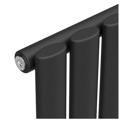 Вертикальний радіатор Ellipse 1-трубний, чорний